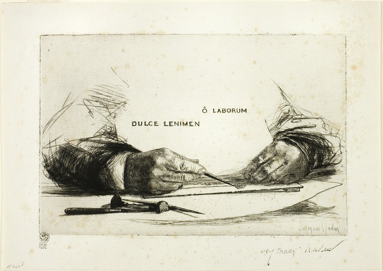 Mãos Etching-O Works de Francis Seymour Haden