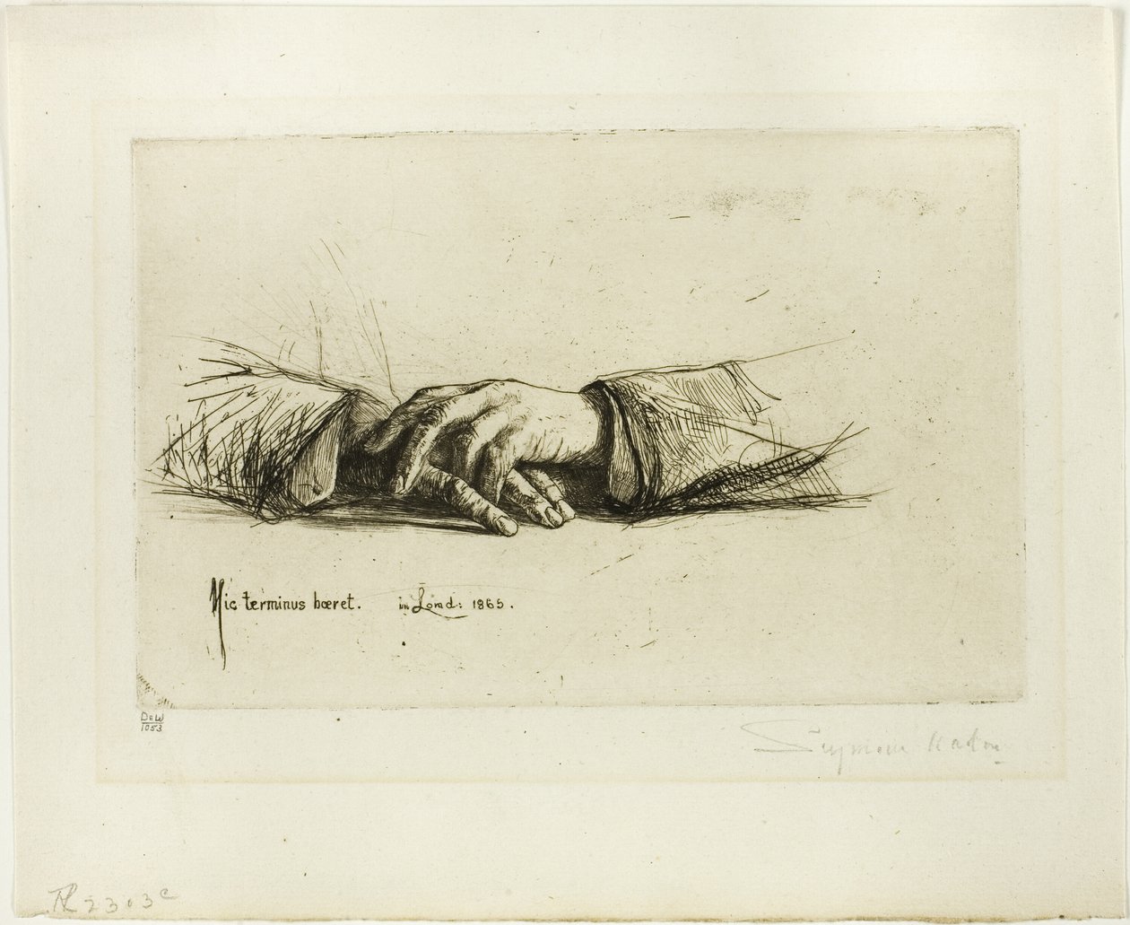 Mãos Cruzadas de Francis Seymour Haden