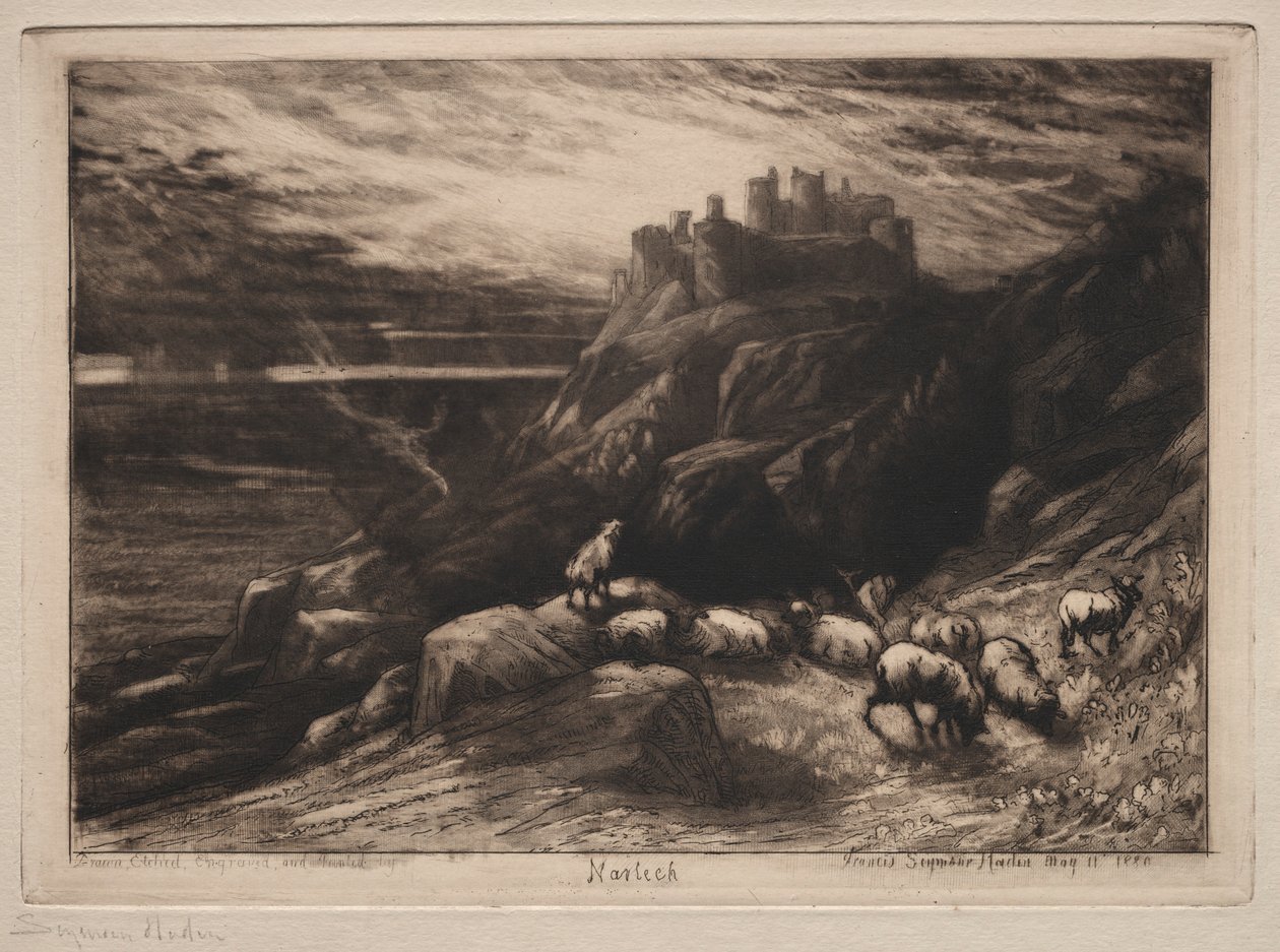 Harlech, 1880. de Francis Seymour Haden