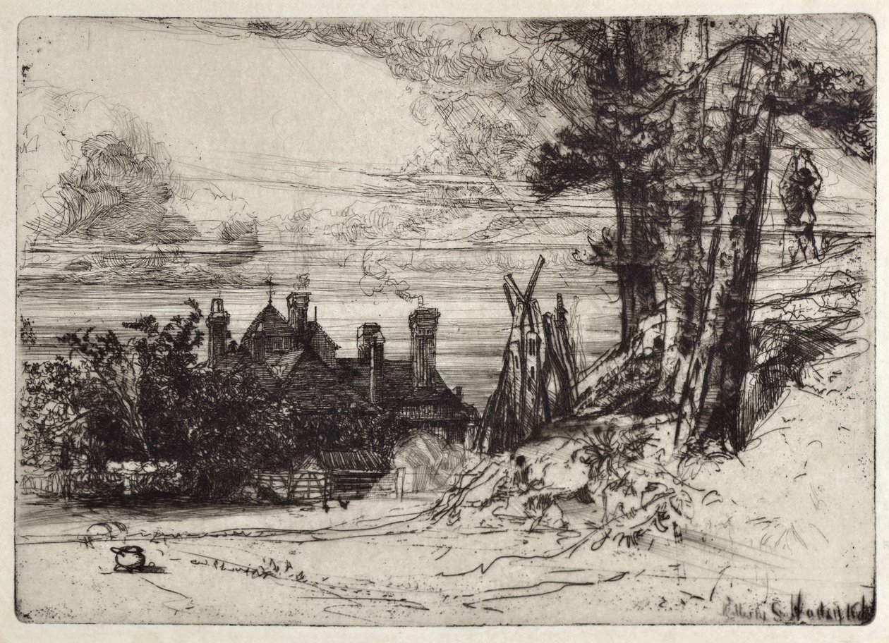 Casa de Horseley em Willesley de Francis Seymour Haden