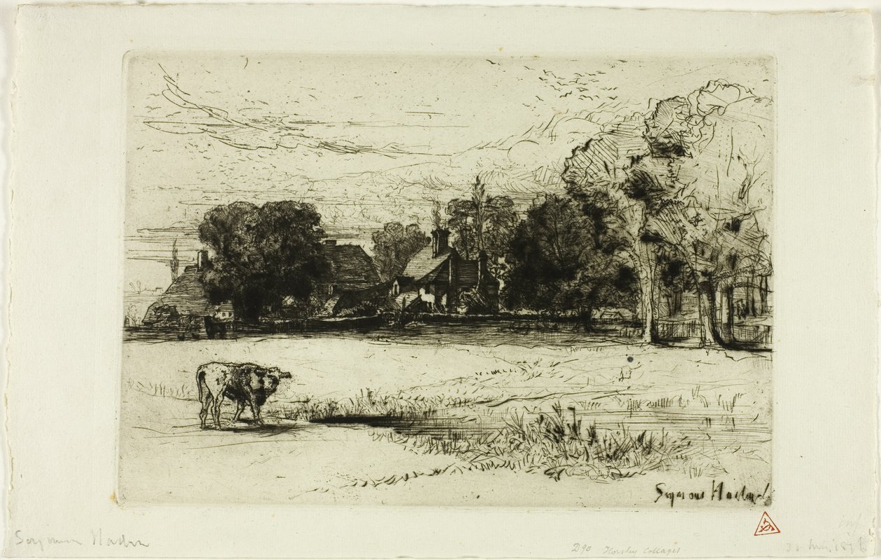 Casas de campo de Horsley de Francis Seymour Haden