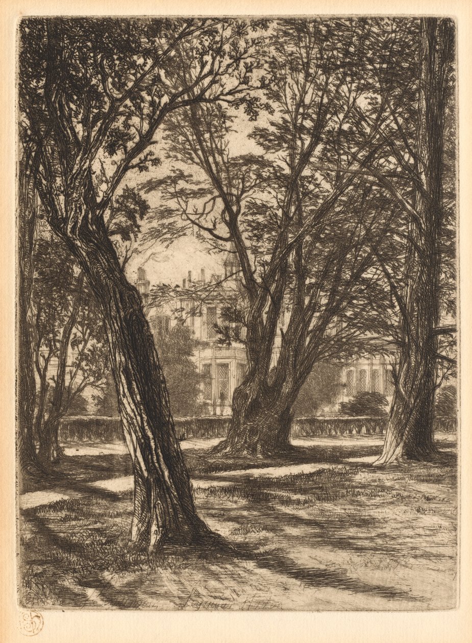 Kensington Gardens, nº 1 Small Plate, 1859. de Francis Seymour Haden