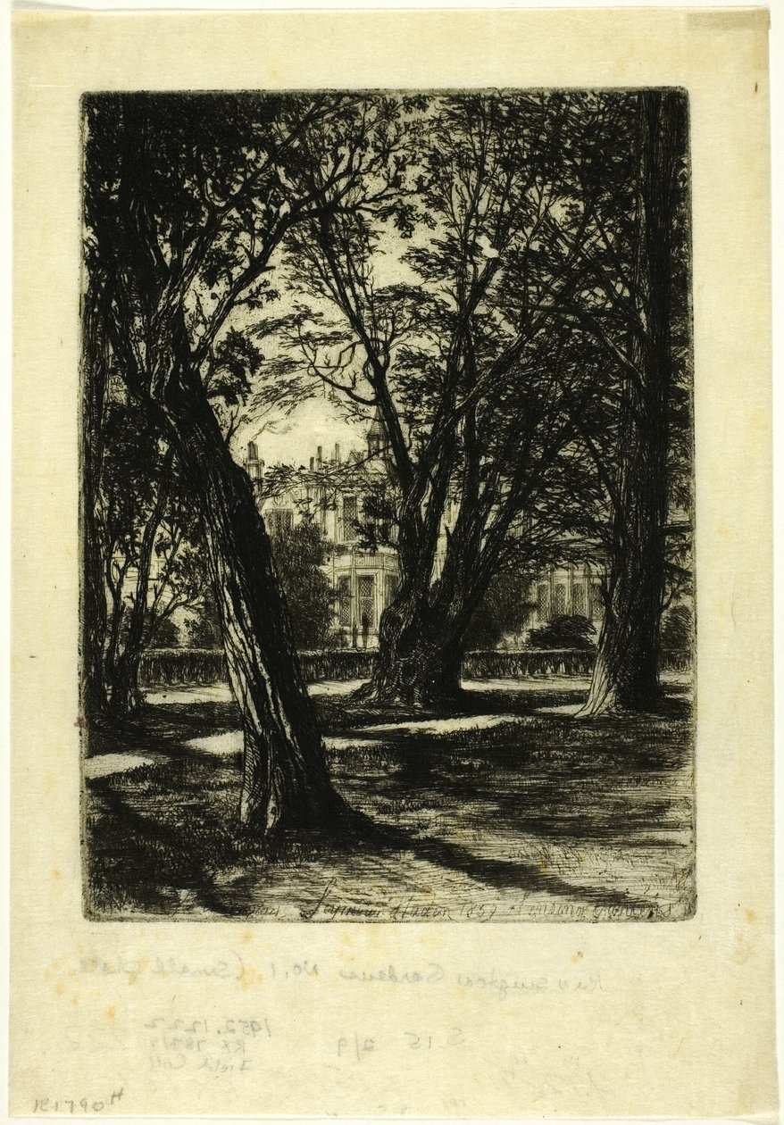 Kensington Gardens, No. I (prato pequeno) de Francis Seymour Haden
