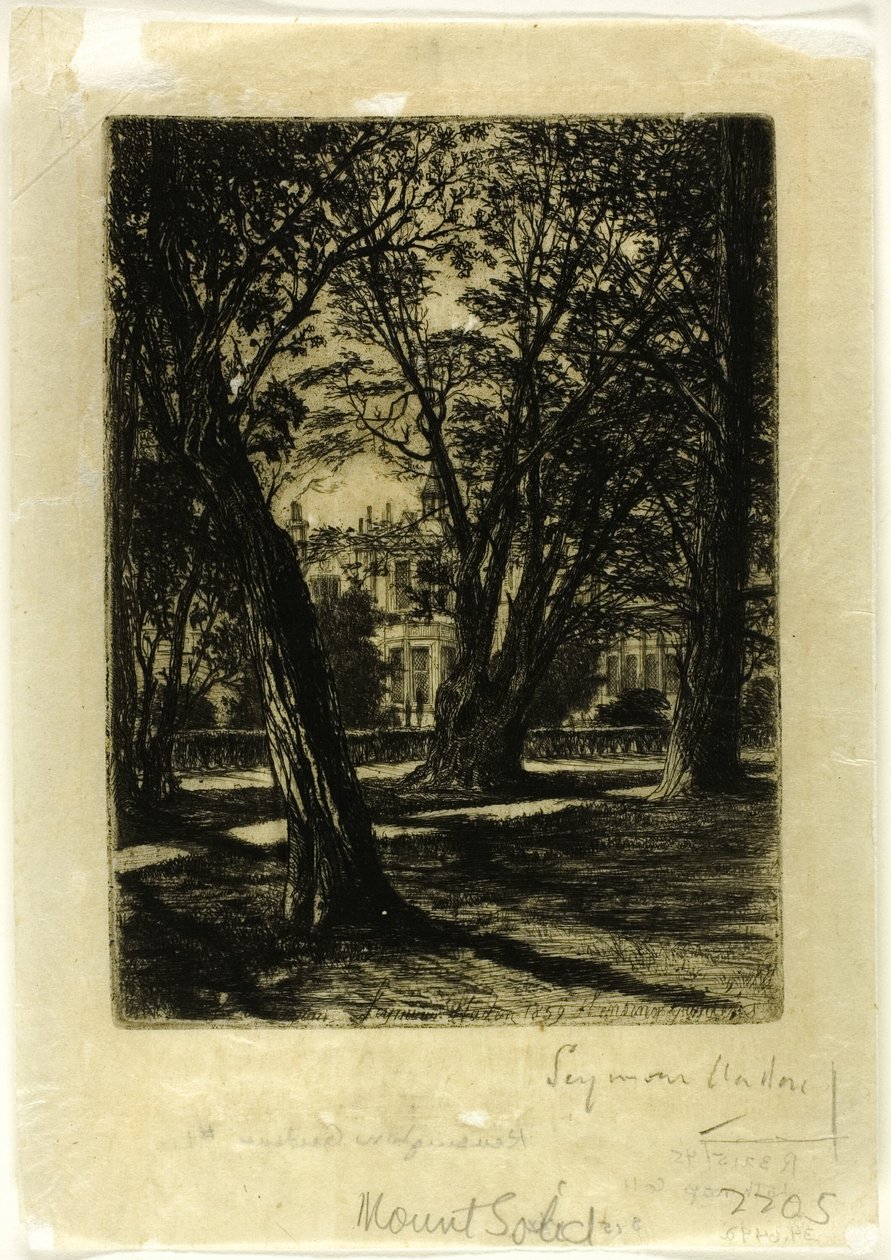 Kensington Gardens, No. I (prato pequeno) de Francis Seymour Haden