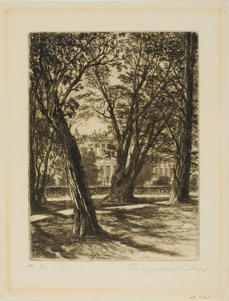 Kensington Gardens, No. I (prato pequeno) de Francis Seymour Haden