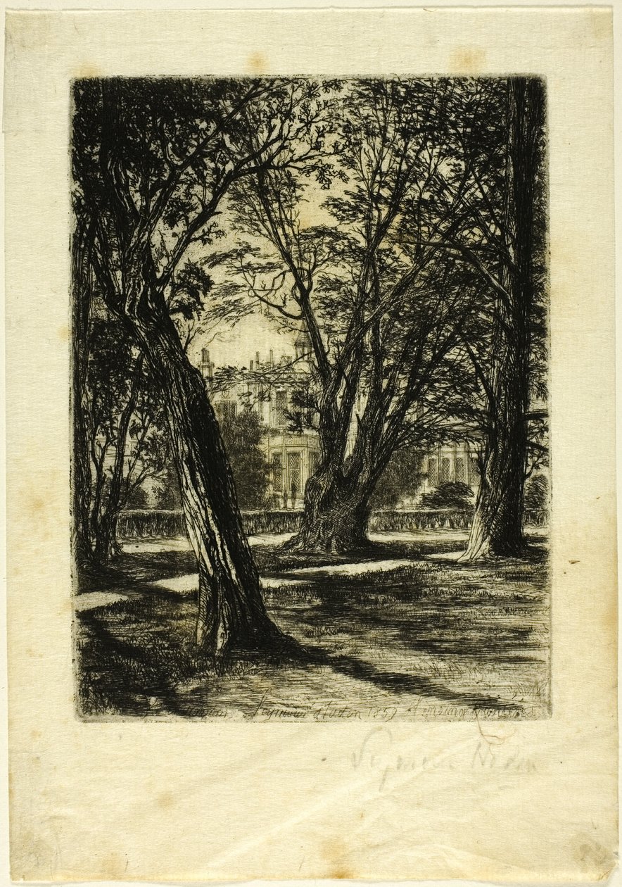 Kensington Gardens, No. I (pequeno prato) de Francis Seymour Haden