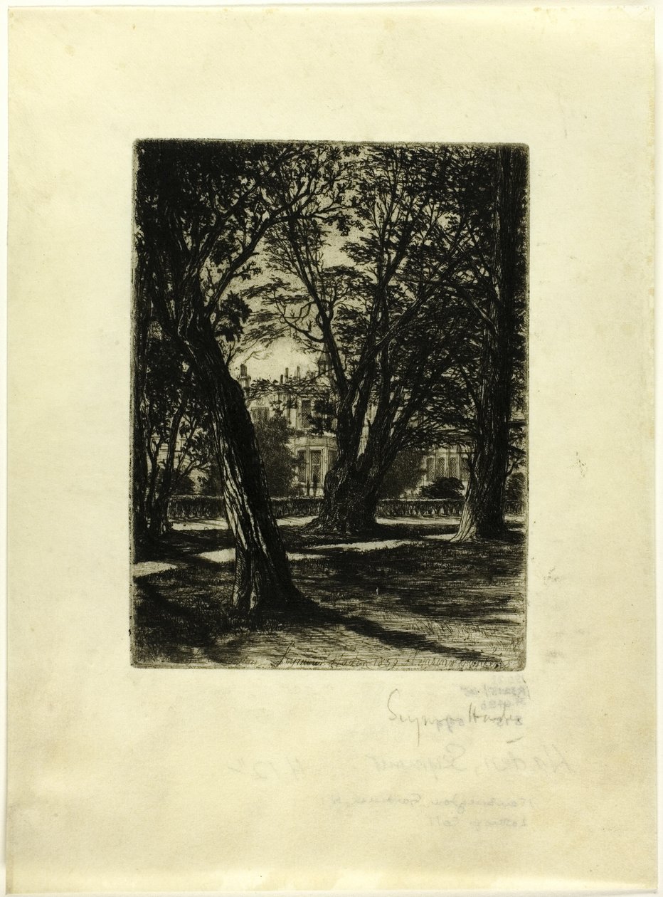 Kensington Gardens, No. I (prato pequeno) de Francis Seymour Haden