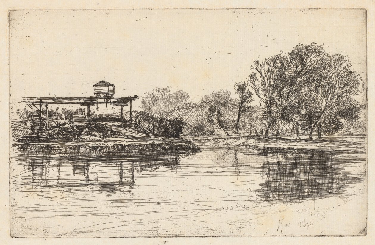 Kew, 1864. de Francis Seymour Haden