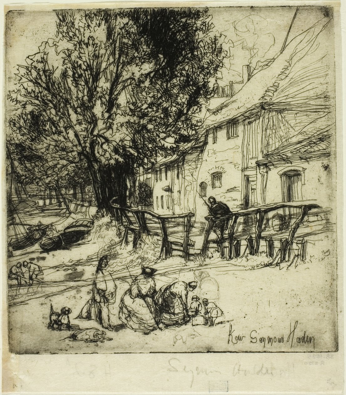 Kew Side, Um Fragmento de Francis Seymour Haden