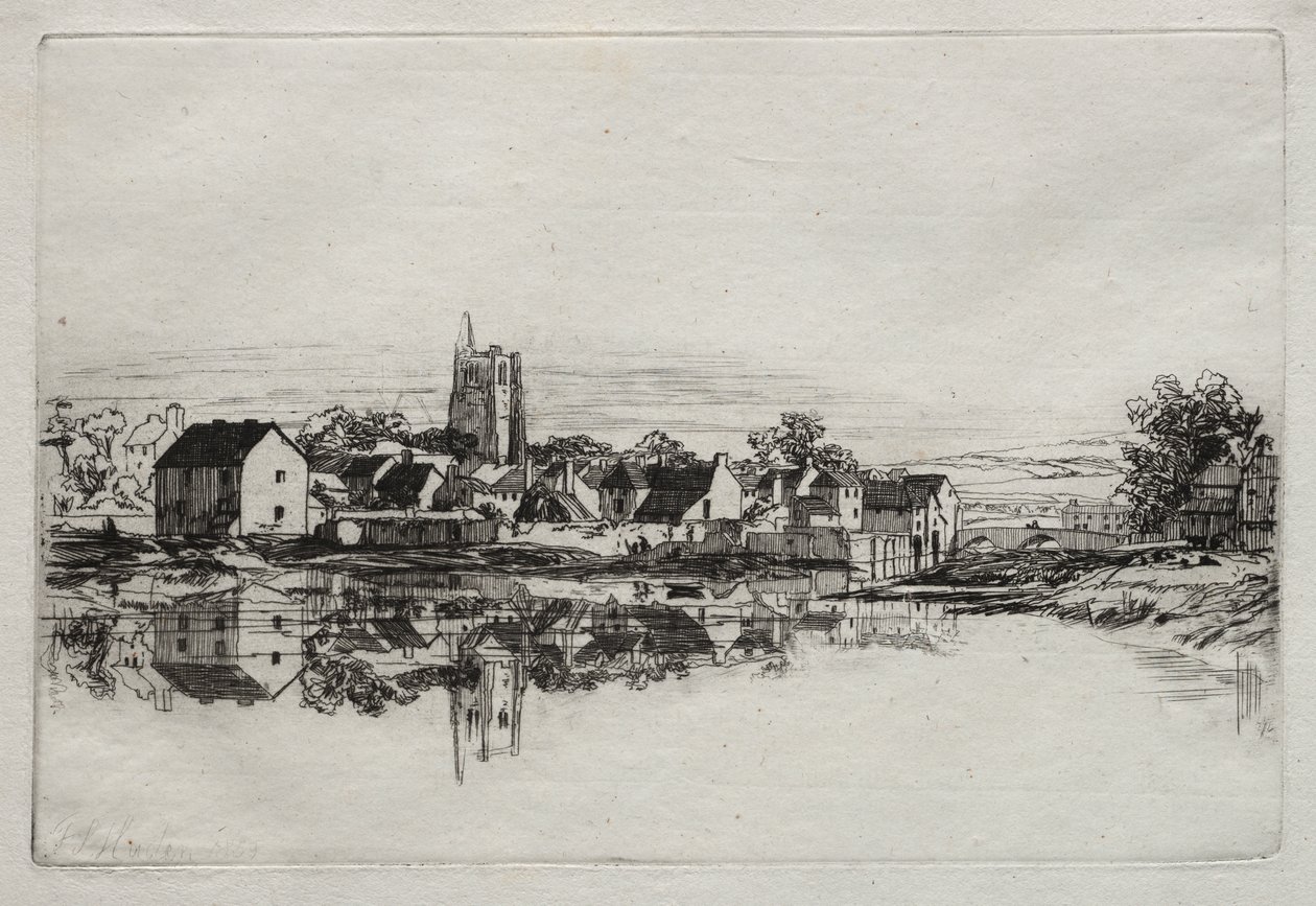 Cidade de Kidwelly de Francis Seymour Haden