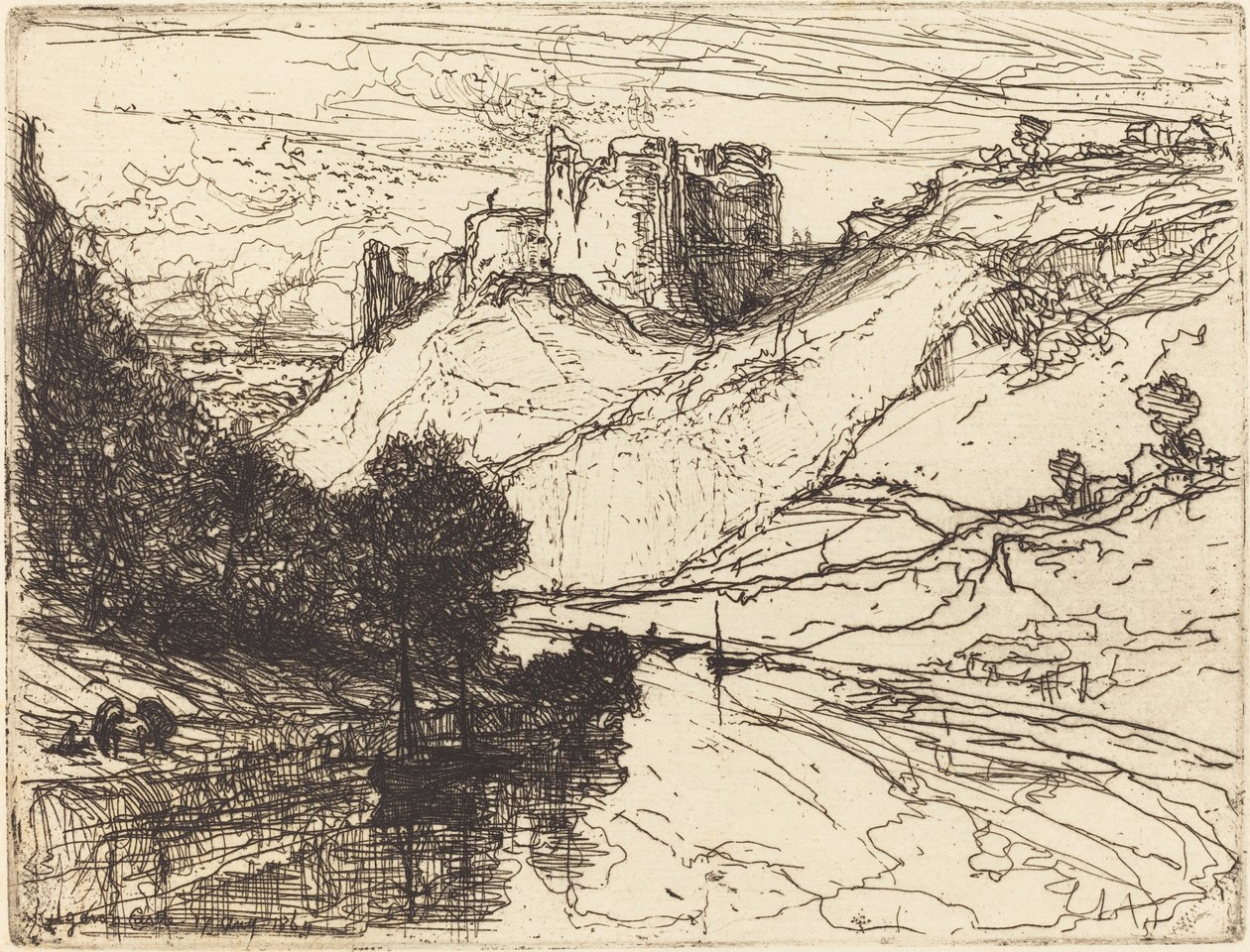 Castelo Kilgaren de Francis Seymour Haden