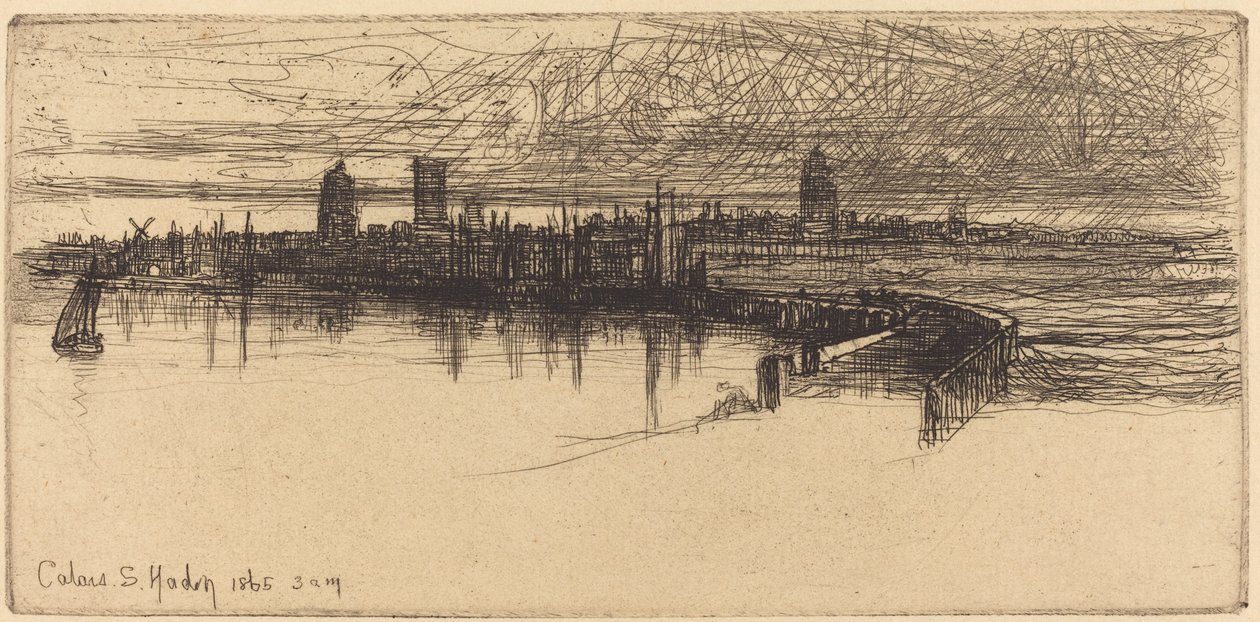 Cais do Pequeno Calais de Francis Seymour Haden