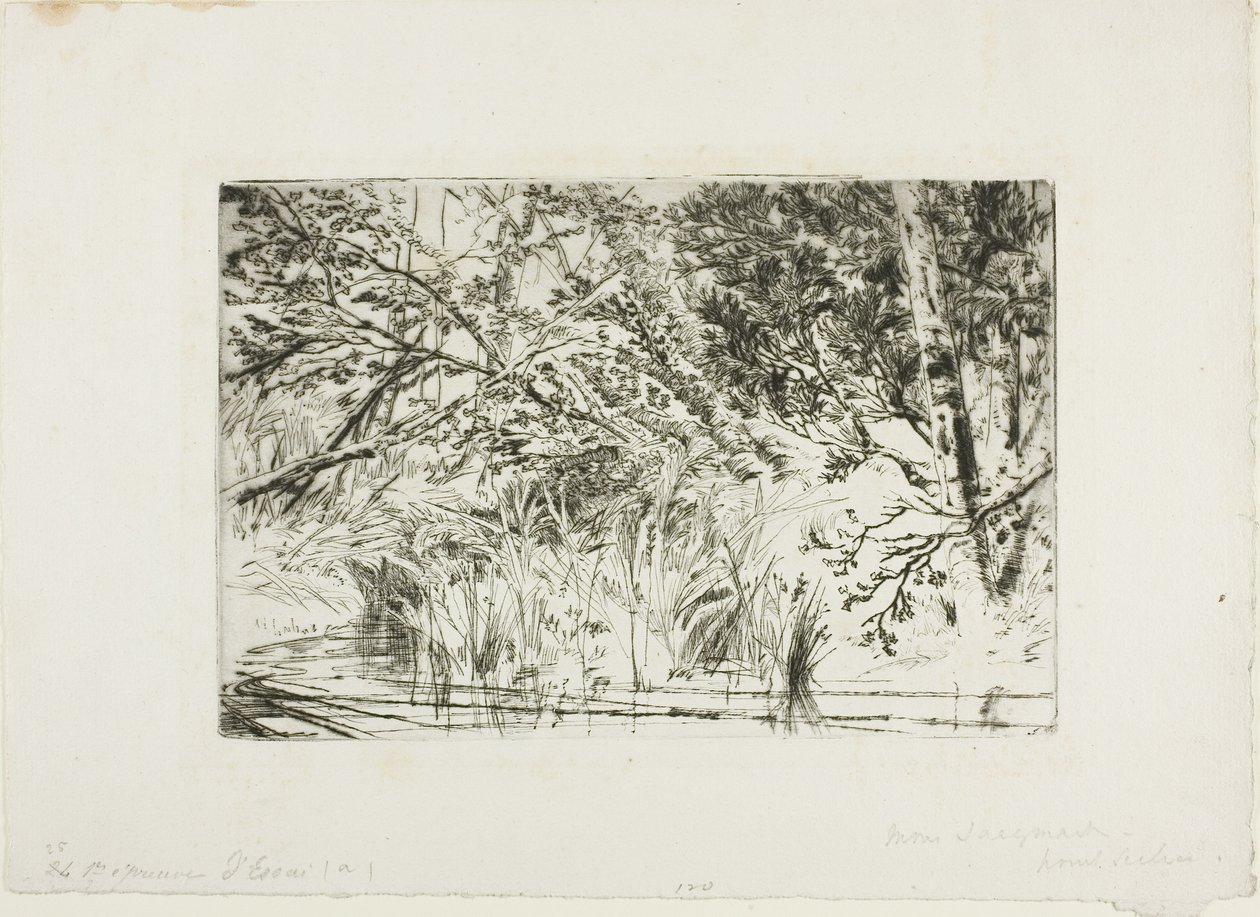 Boca de um riacho, No. II de Francis Seymour Haden