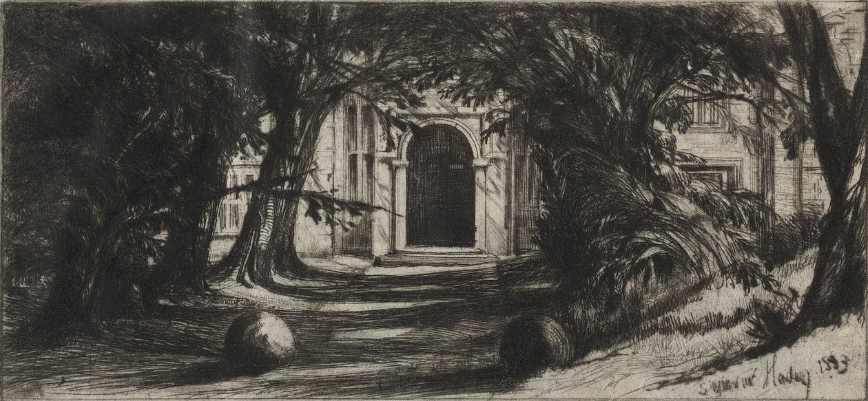 Mytton Hall, 1859. de Francis Seymour Haden