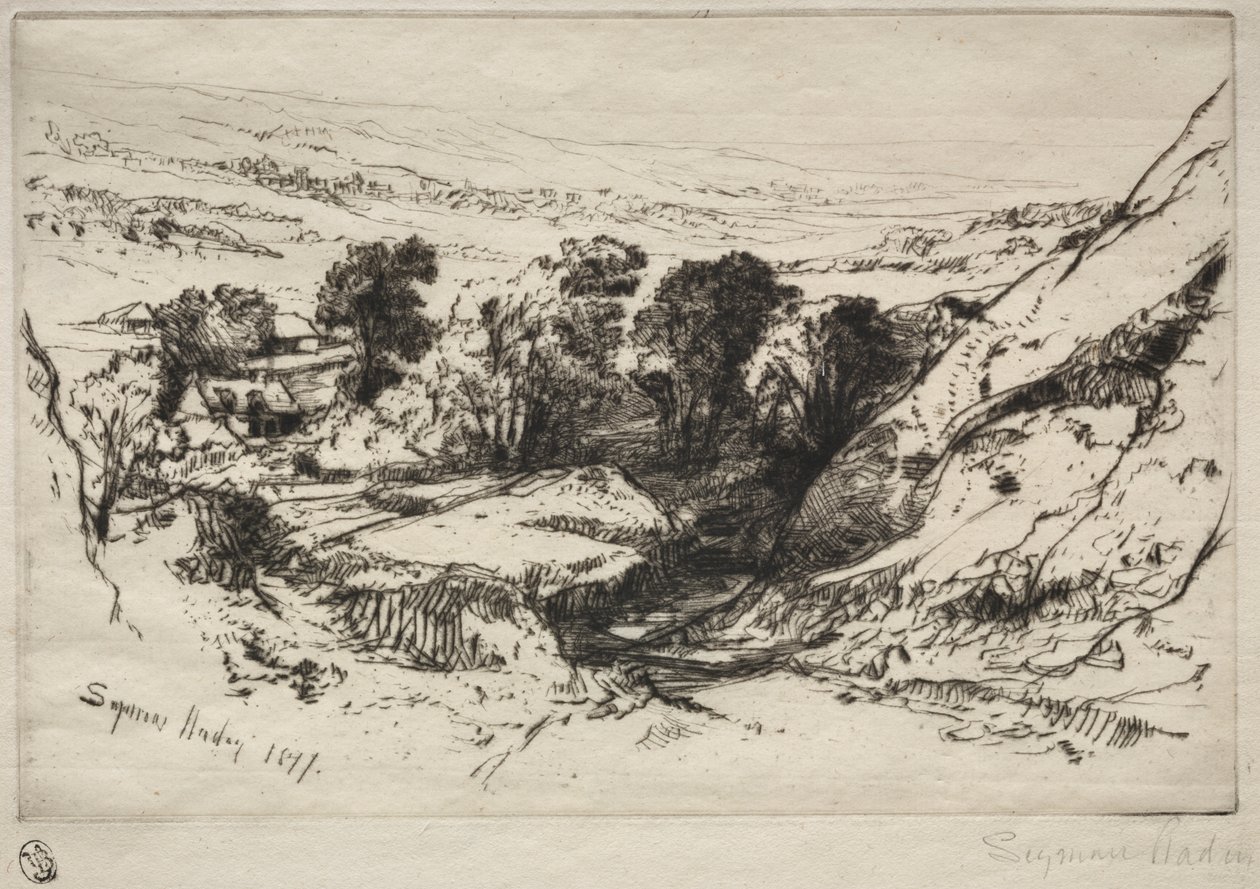 Nove Barrow Down de Francis Seymour Haden