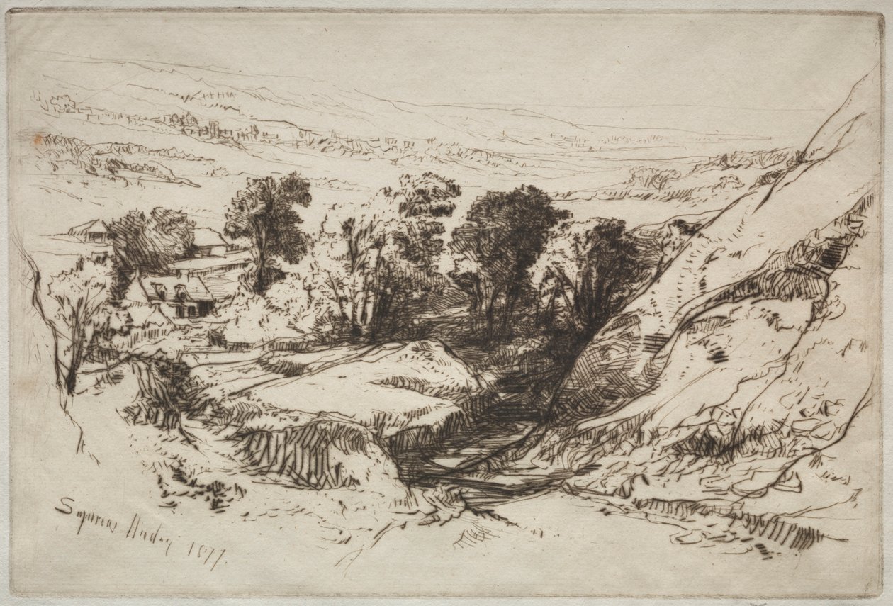 Nine Barrow Down, 1877. de Francis Seymour Haden