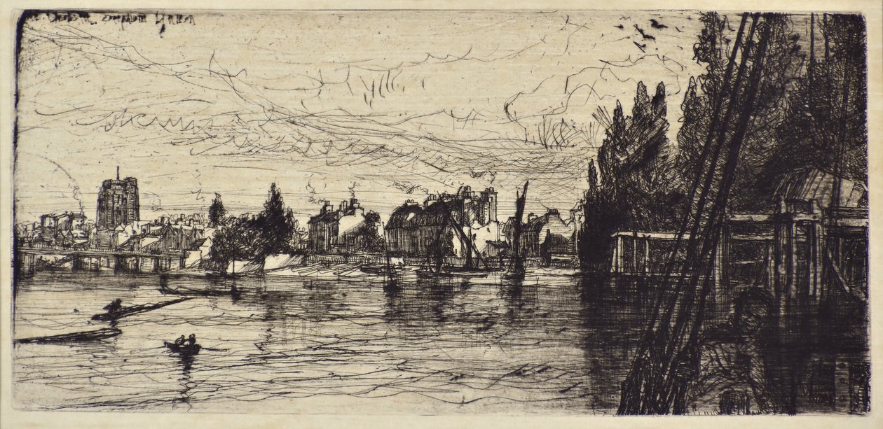 Igreja Old Chelsea de Francis Seymour Haden