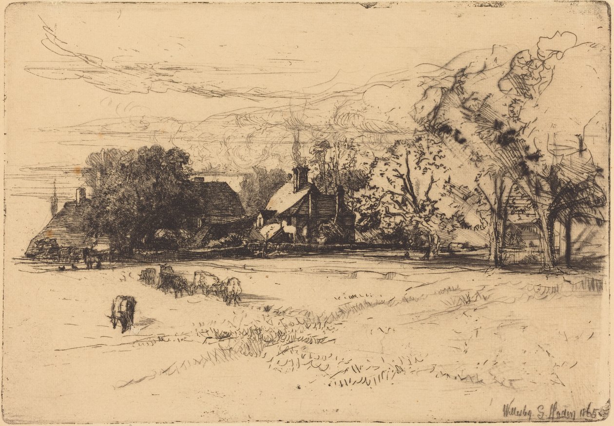 A antiga casa Willesley de Francis Seymour Haden