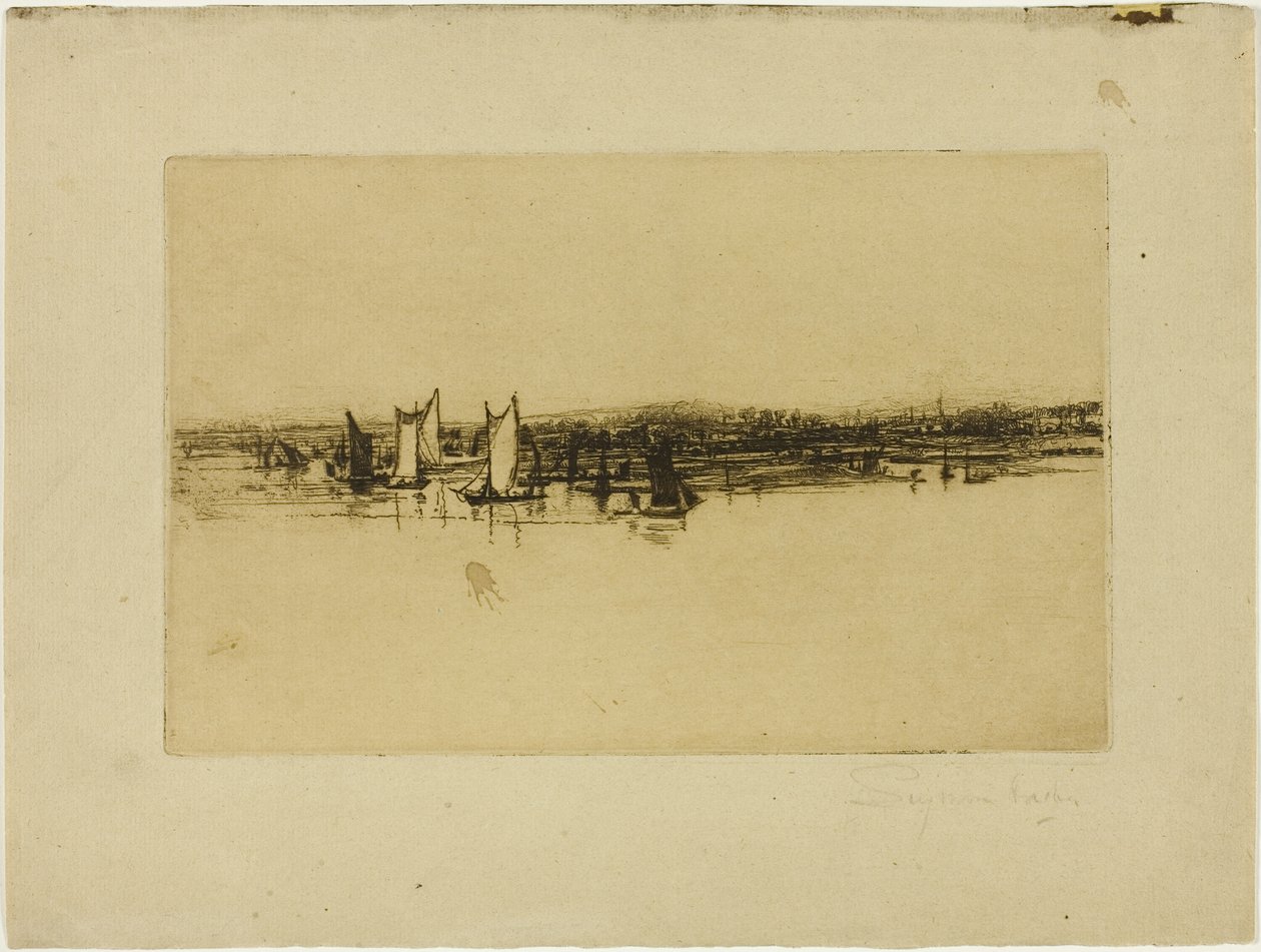 Em frente ao Inn, Purfleet de Francis Seymour Haden