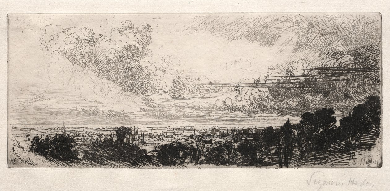Fora da janela de estudo de Francis Seymour Haden