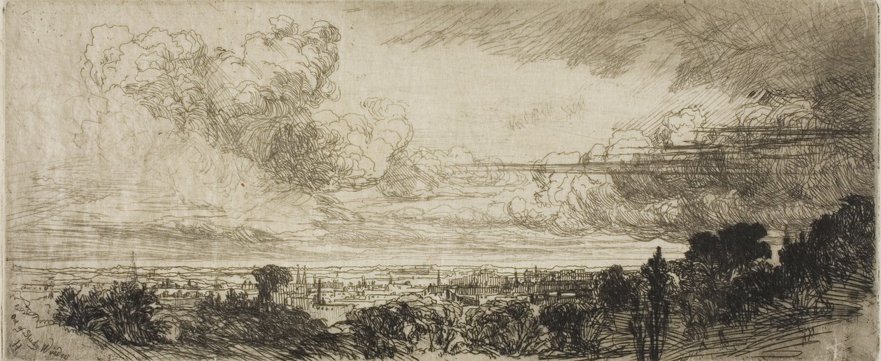 Fora da janela de estudo de Francis Seymour Haden