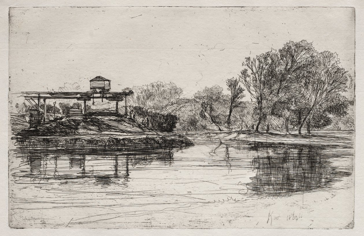 Invasão ferroviária, 1864. de Francis Seymour Haden