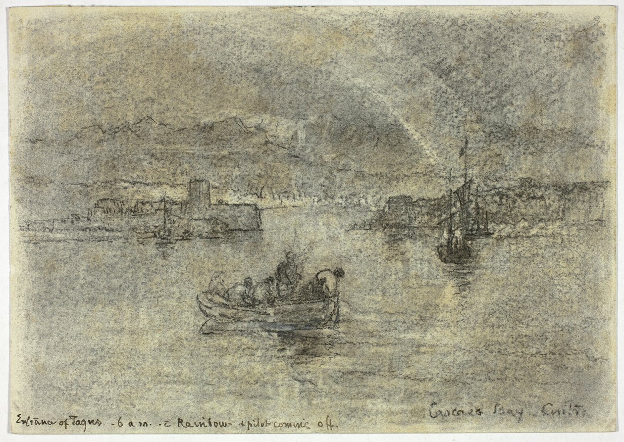 Rainbow over Cascais Bay, Sintra, Portugal de Francis Seymour Haden