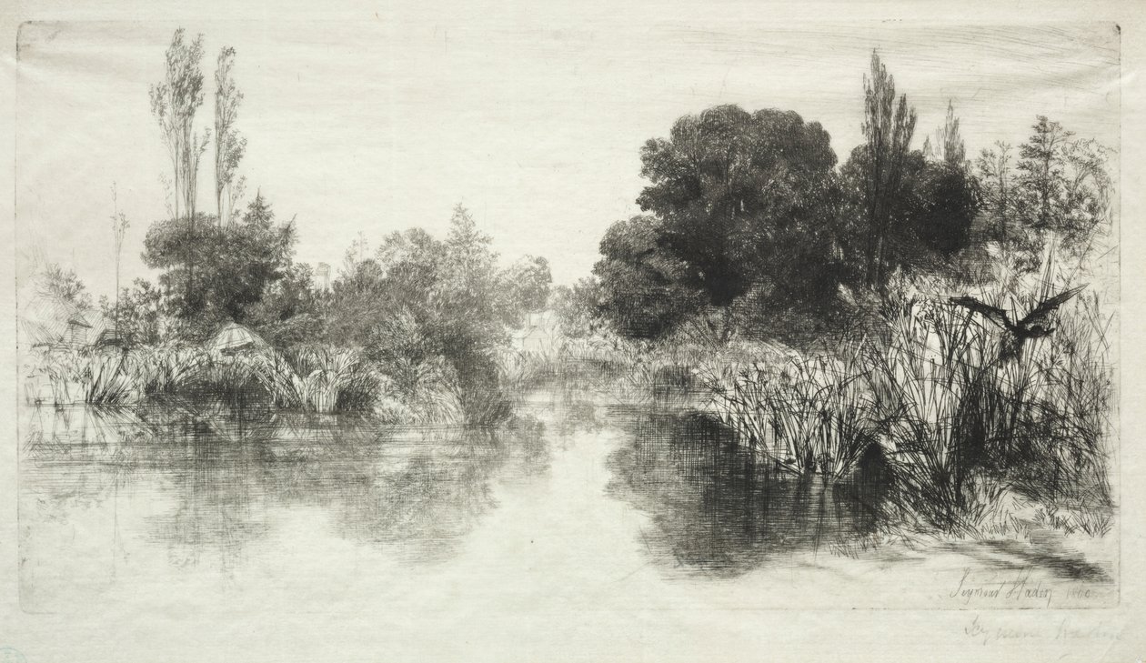 Shere Mill Pond (O Prato Maior) de Francis Seymour Haden