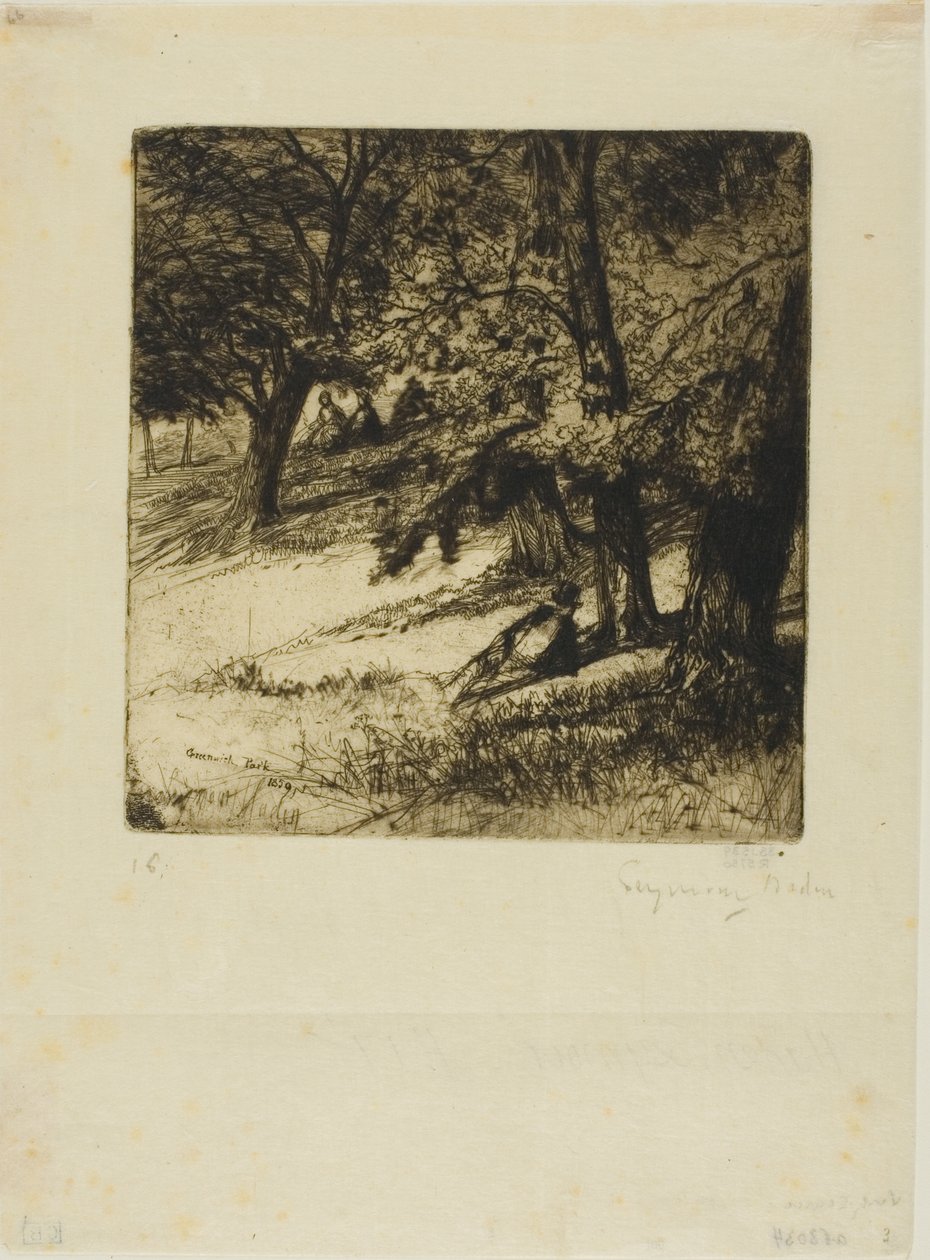 Sob o teto... de Francis Seymour Haden