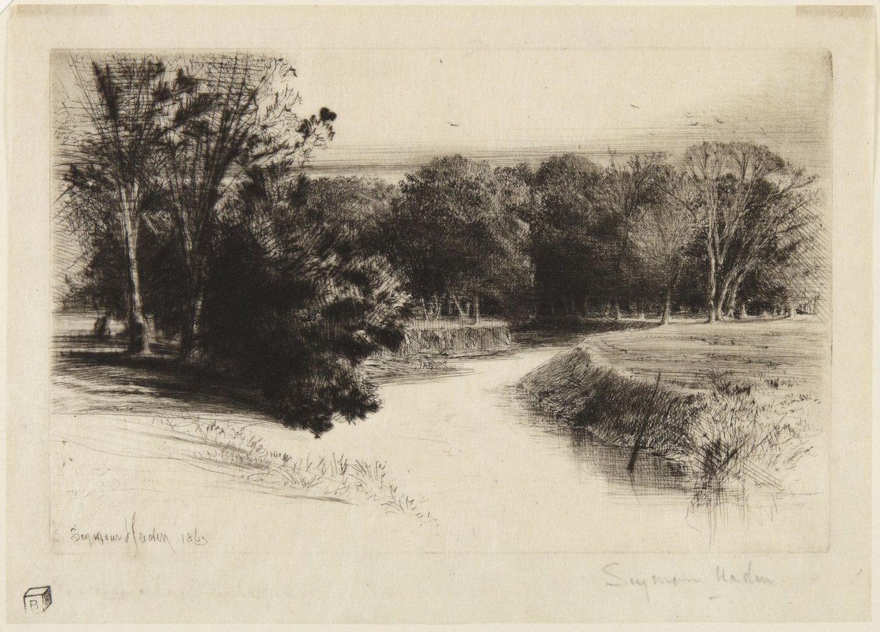 Pôr do sol na Irlanda de Francis Seymour Haden