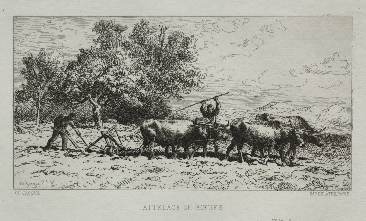 Equipe de bois de Francis Seymour Haden