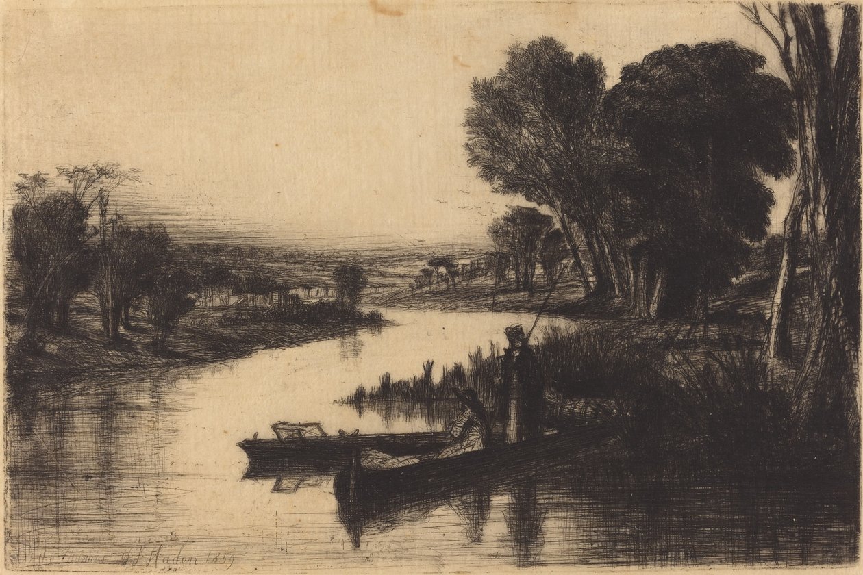 Pescadores do Tamisa de Francis Seymour Haden