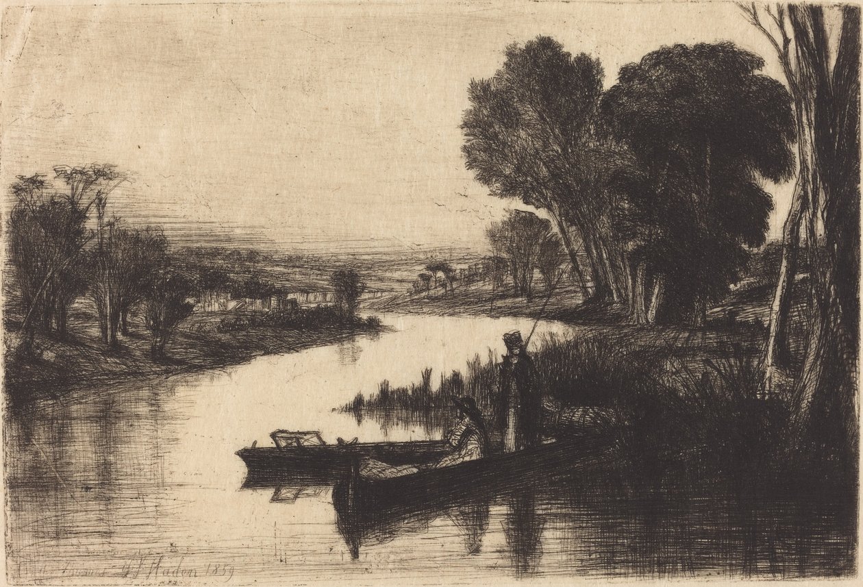 Pescadores do Tamisa de Francis Seymour Haden