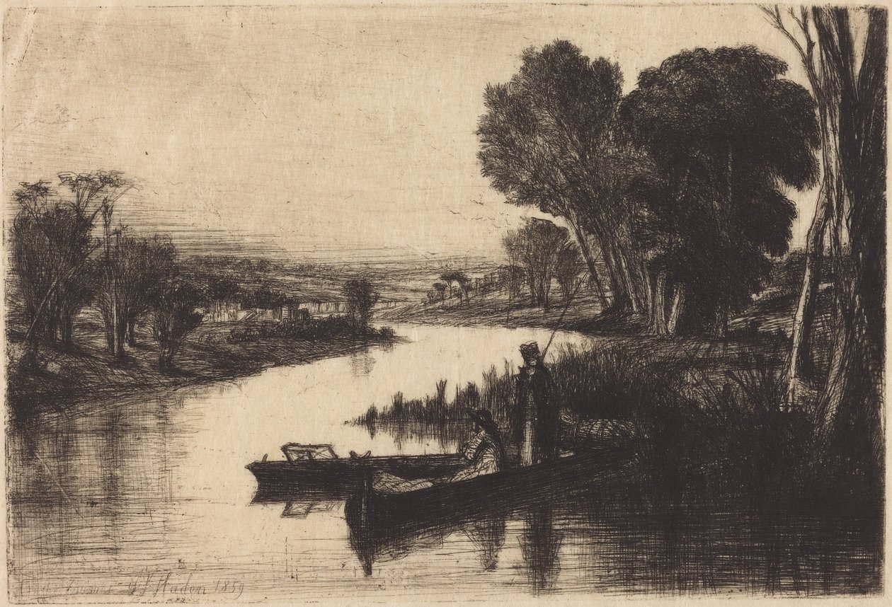 Pescadores do Tamisa de Francis Seymour Haden