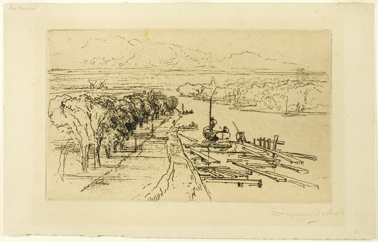 O Amstel, No. II de Francis Seymour Haden