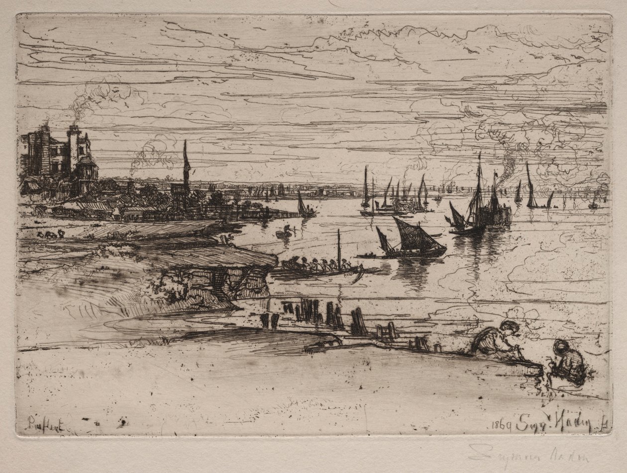 The Inn, Purfleet, 1869. de Francis Seymour Haden