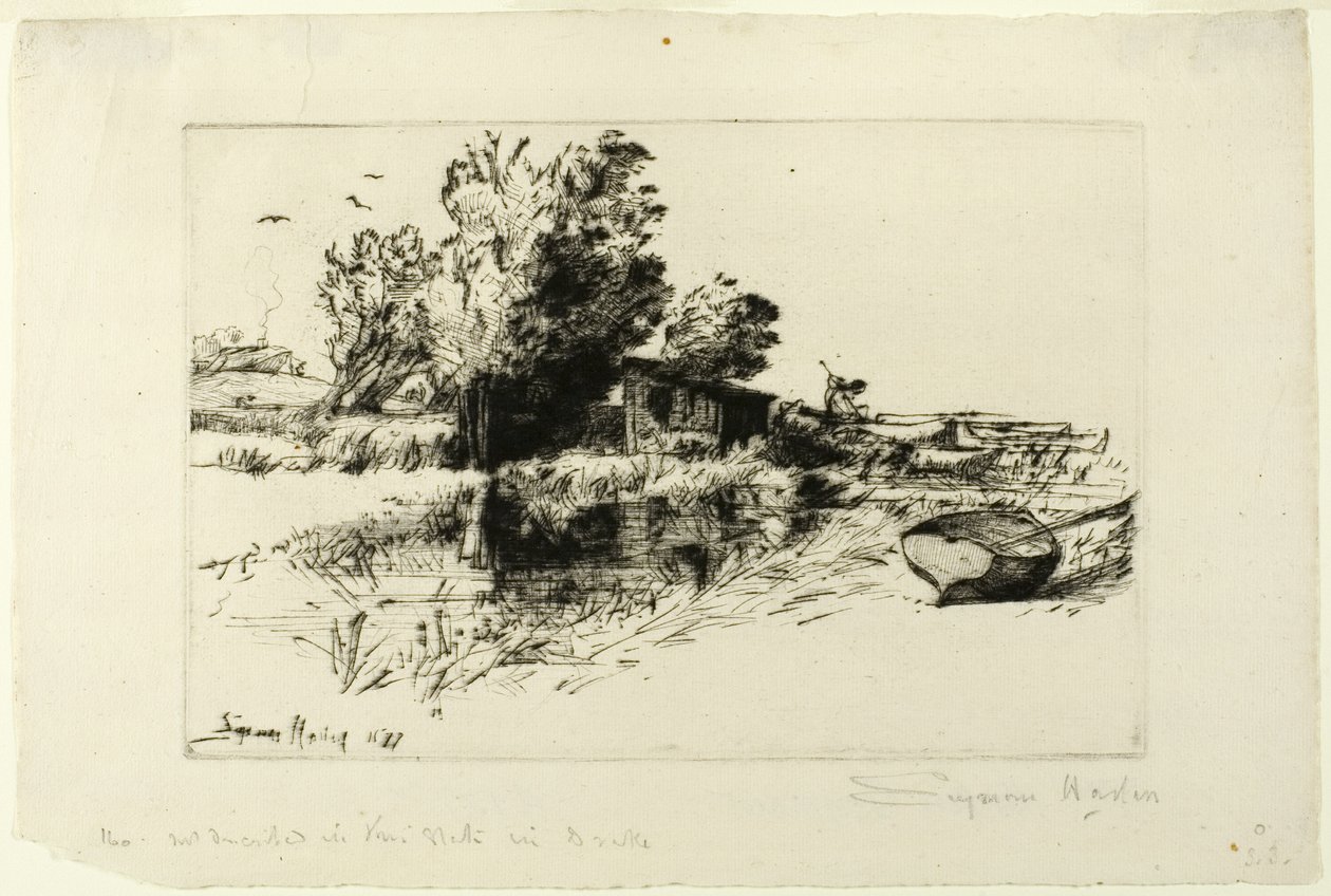A pequena casa-barco de Francis Seymour Haden