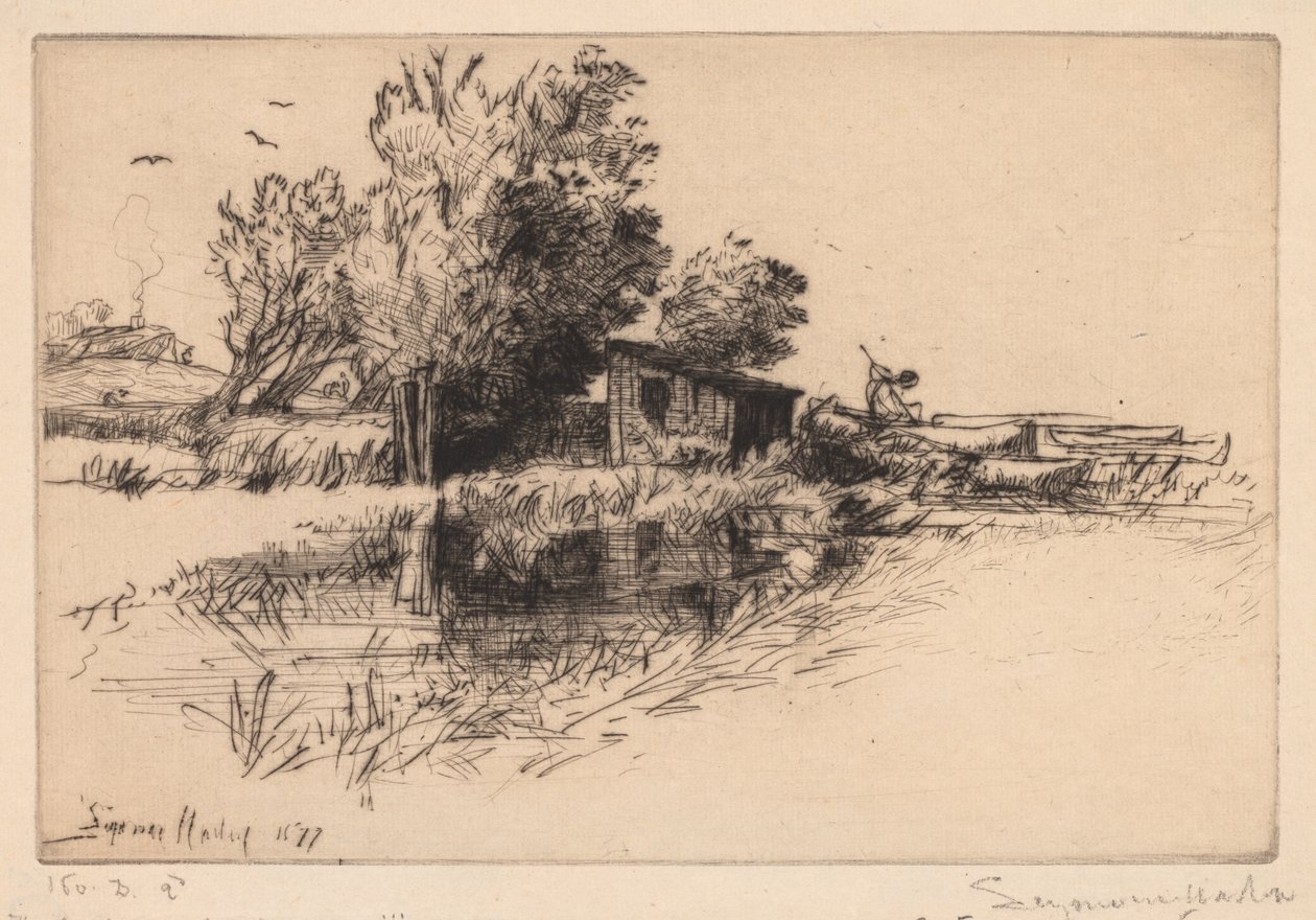 A pequena casa de barcos de Francis Seymour Haden
