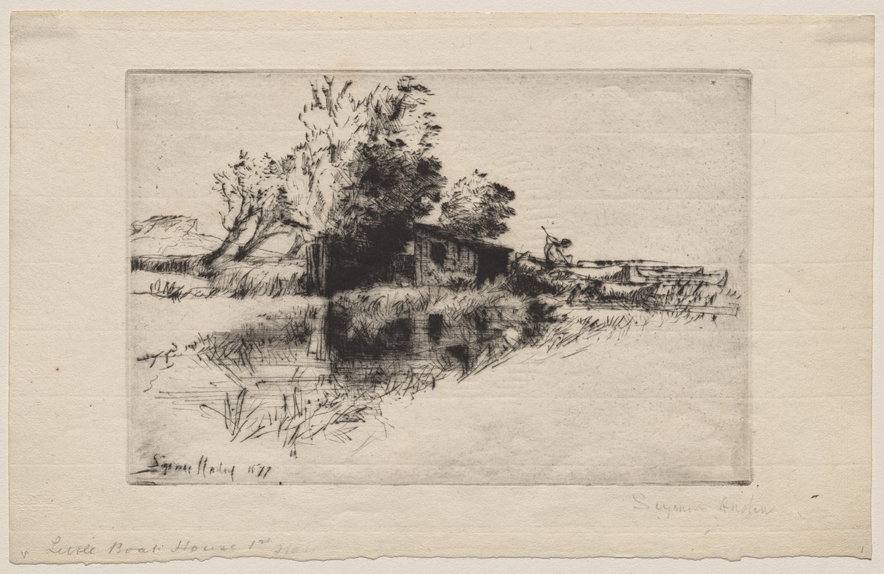 A pequena casa de barcos de Francis Seymour Haden