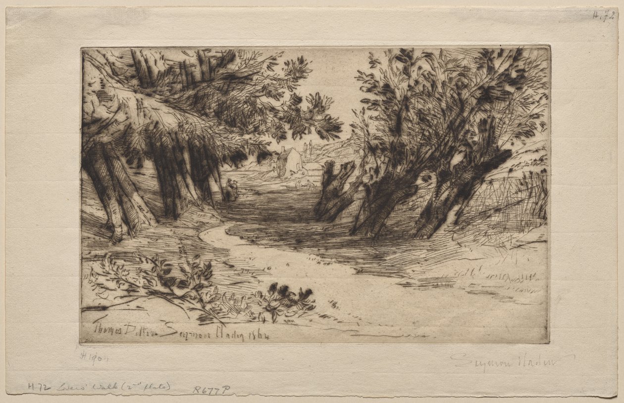 A Caminhada dos Amantes (A Segunda Placa) de Francis Seymour Haden