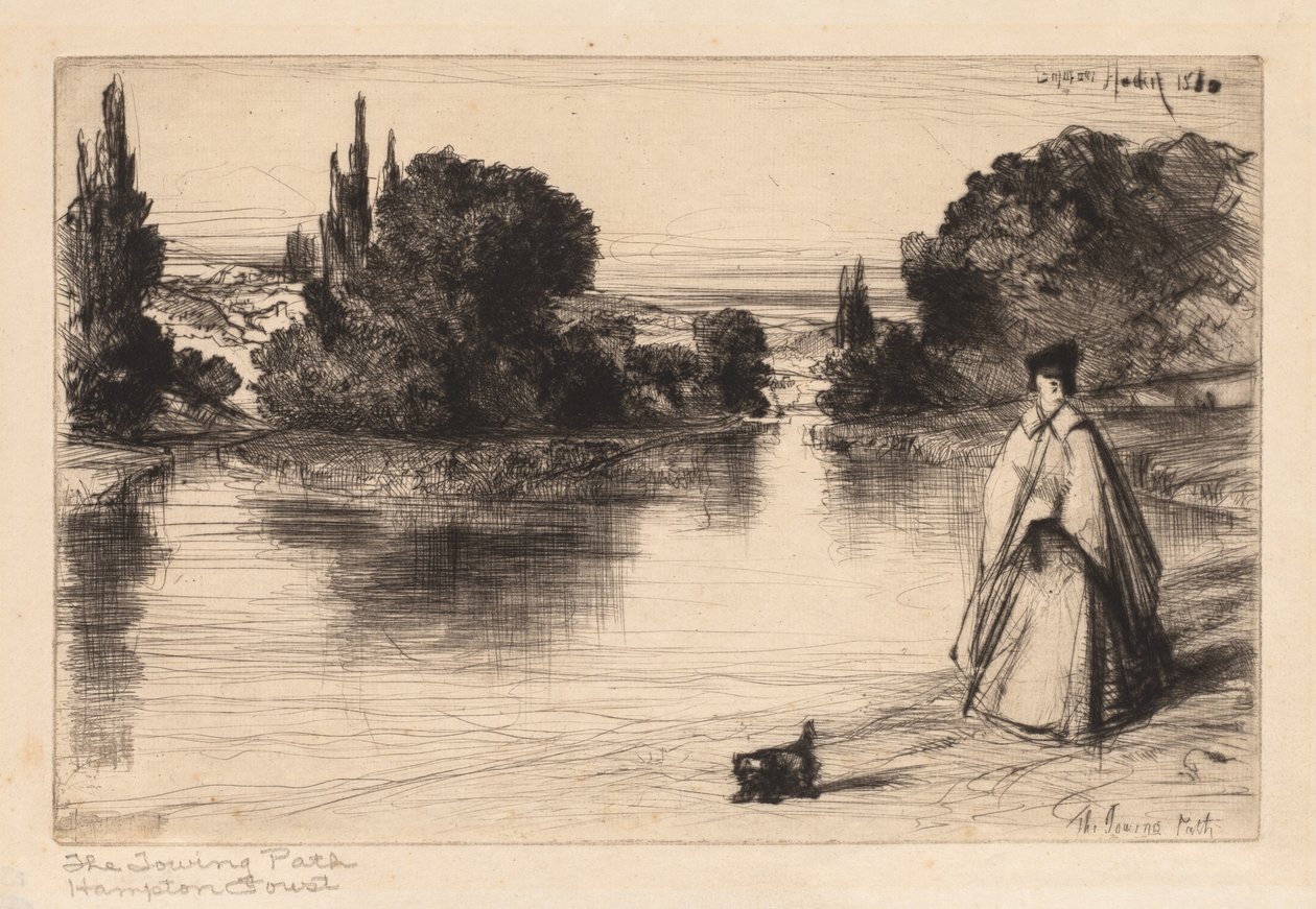 O Caminho do Reboque, 1864. de Francis Seymour Haden