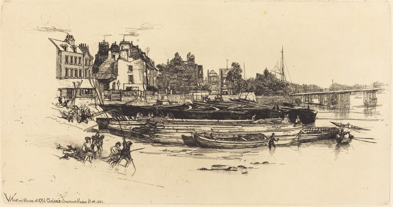 Casa de Whistler, Old Chelsea de Francis Seymour Haden