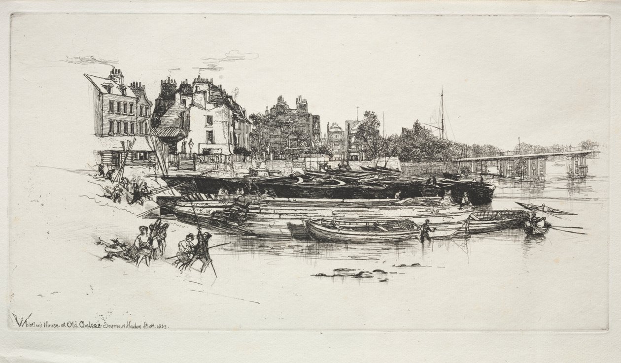 Casa de Whistler, Old Chelsea de Francis Seymour Haden