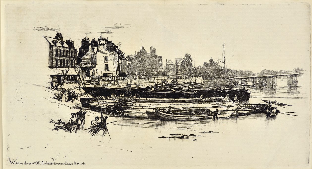 Casa de Whistler, Old Chelsea de Francis Seymour Haden