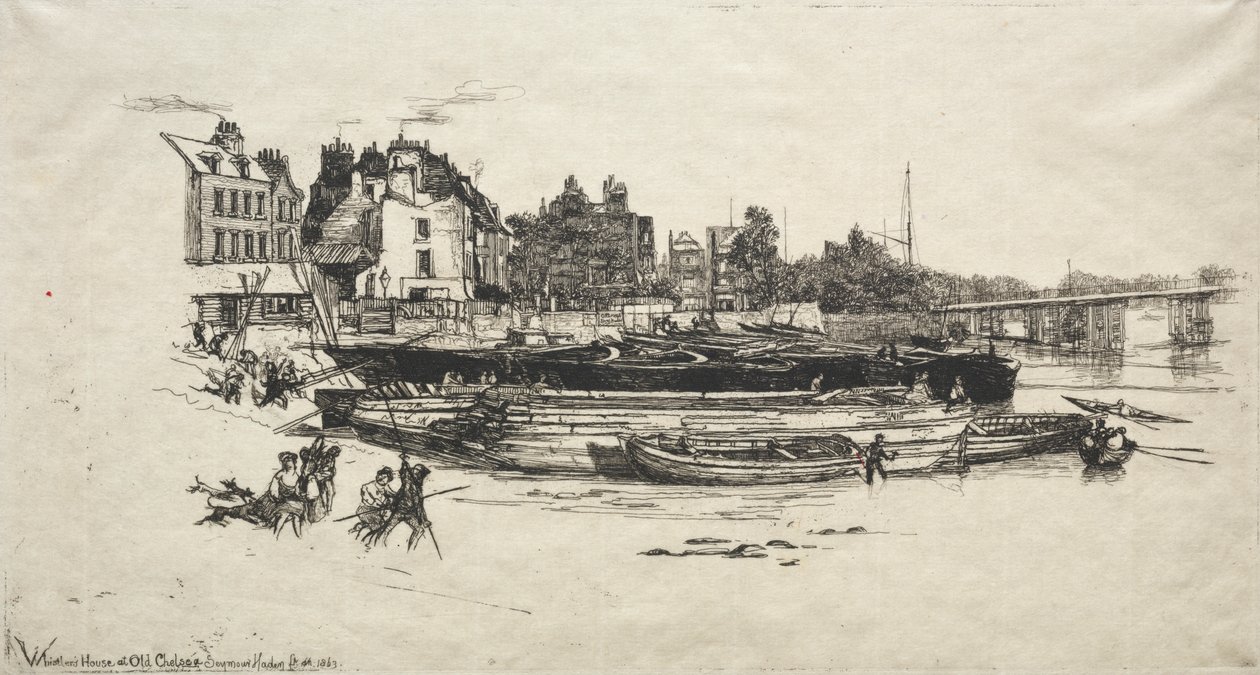 Casa de Whistler em Old Chelsea de Francis Seymour Haden