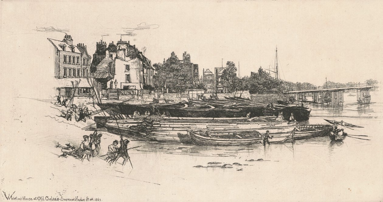 A casa de Whistler na antiga Chelsea de Francis Seymour Haden