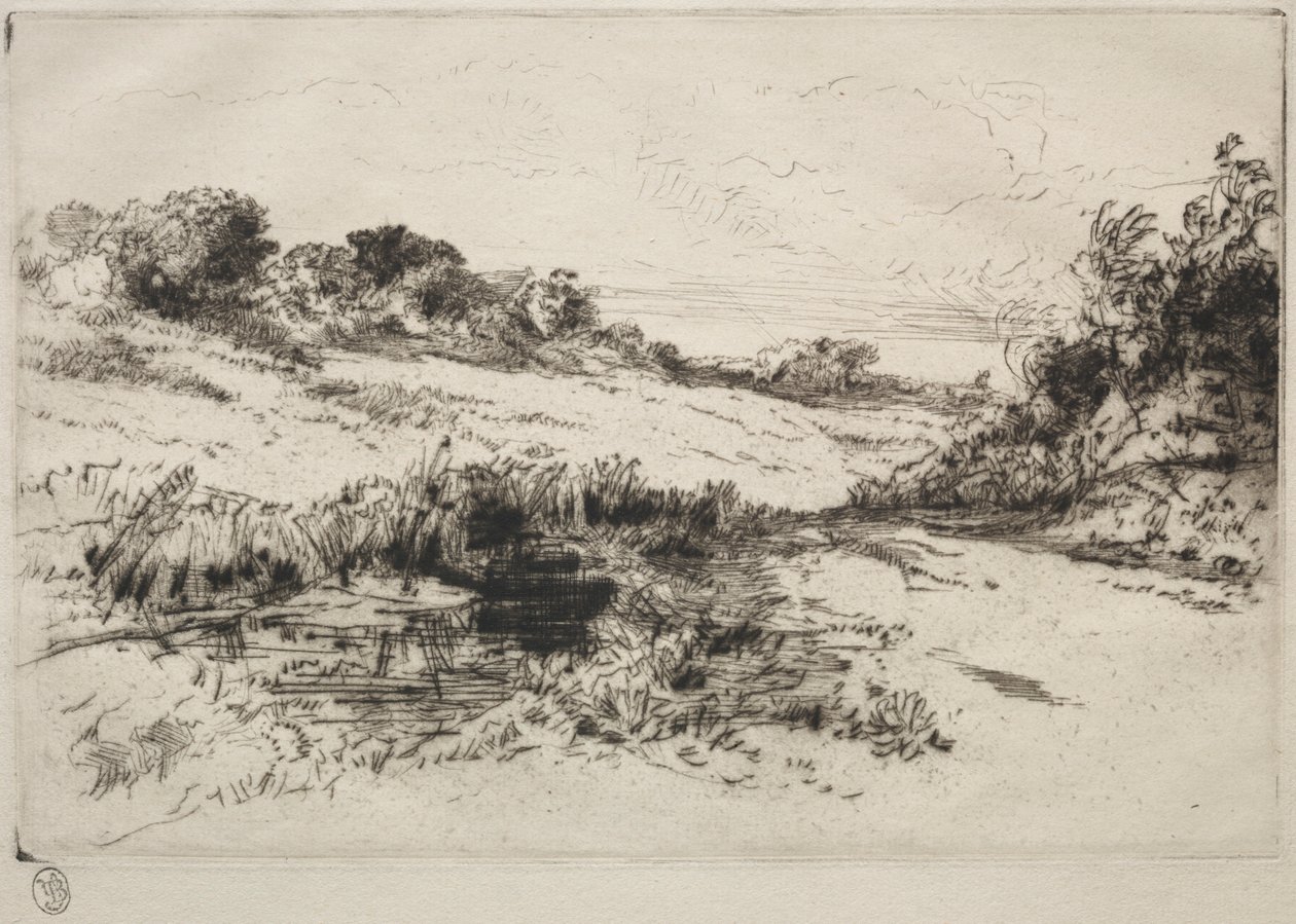 Windmill Hill, nº 1, c. 1877 e mais tarde. de Francis Seymour Haden