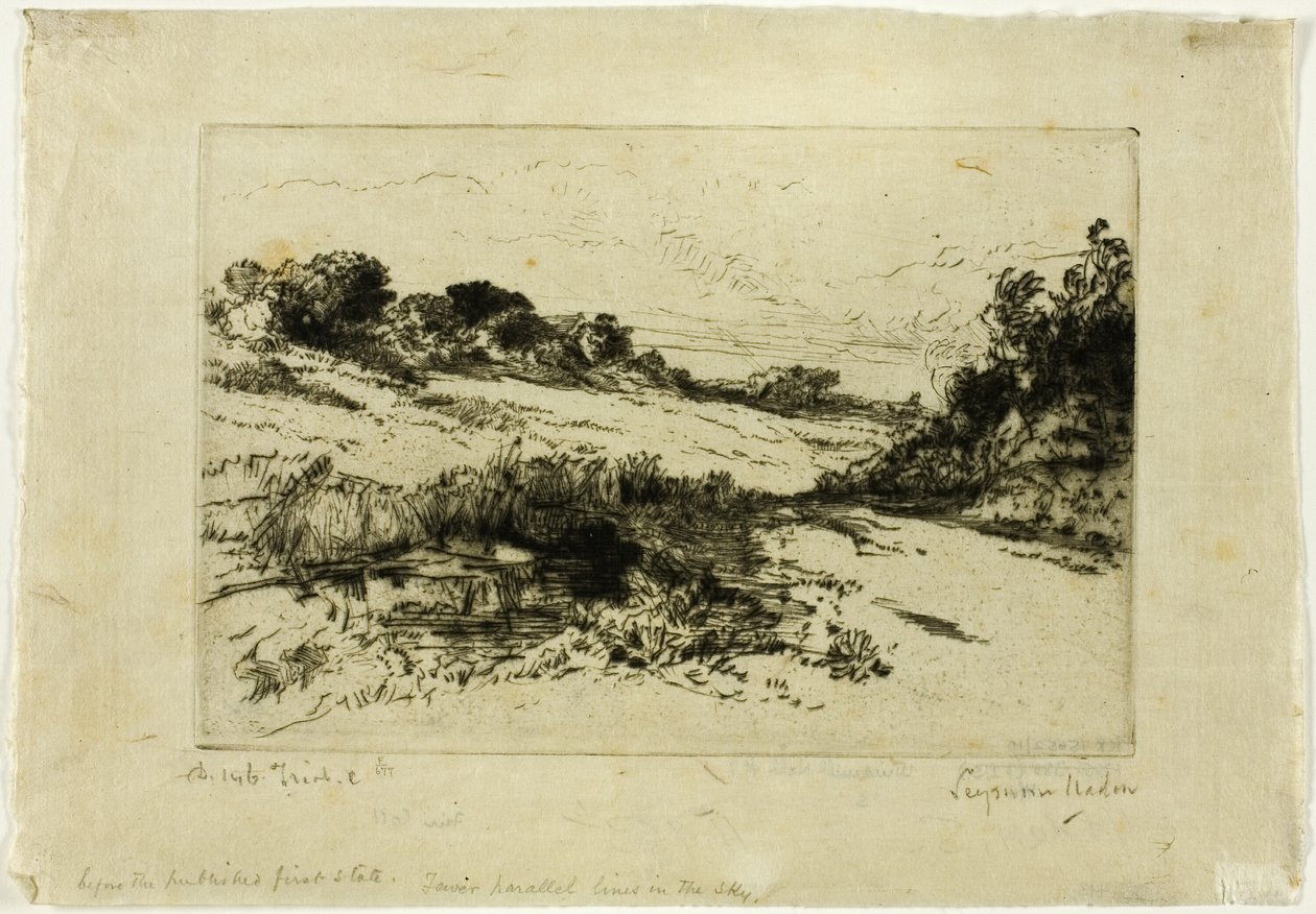 Colina do Moinho de Vento, No. I de Francis Seymour Haden