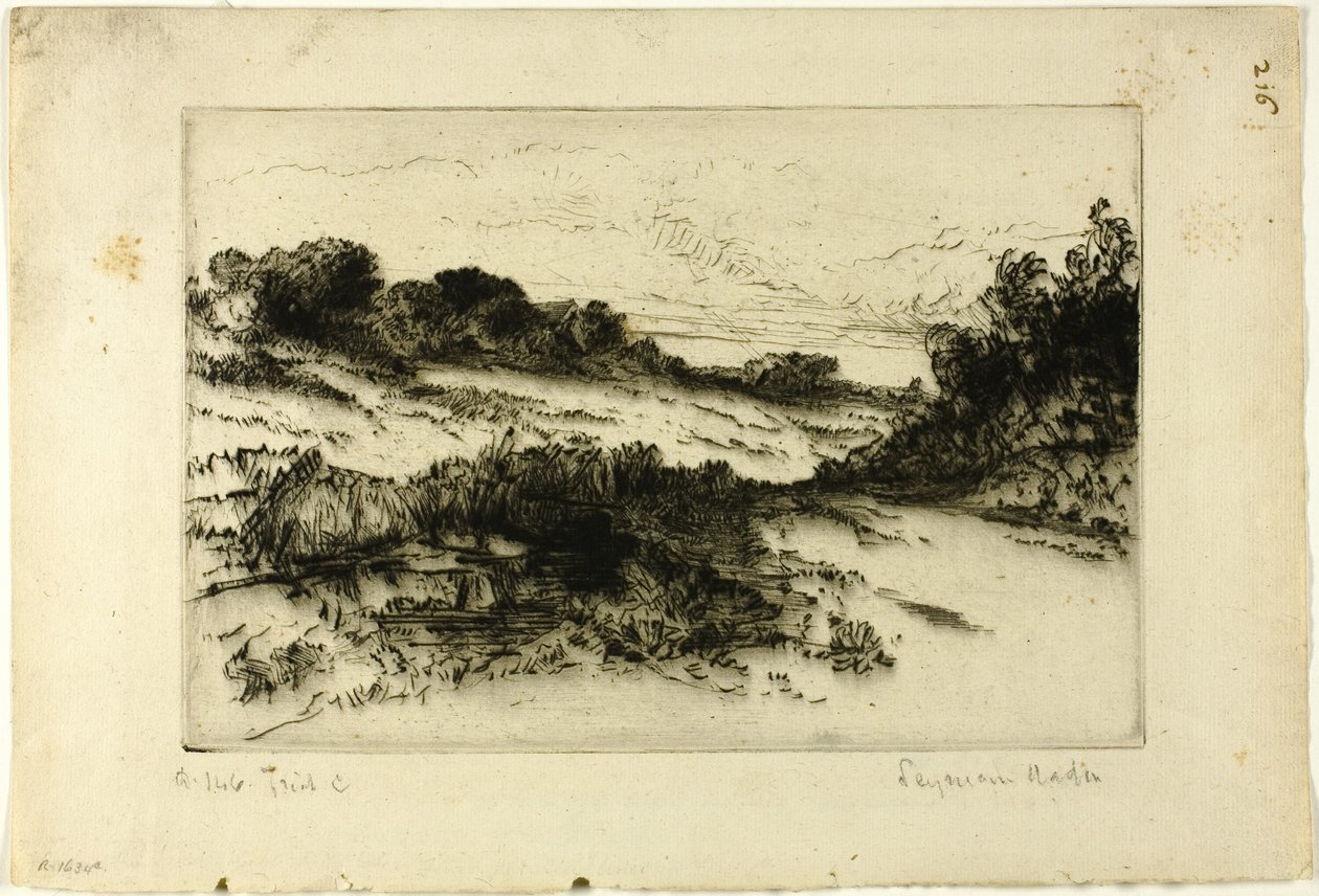 Colina do Moinho de Vento, No. I de Francis Seymour Haden