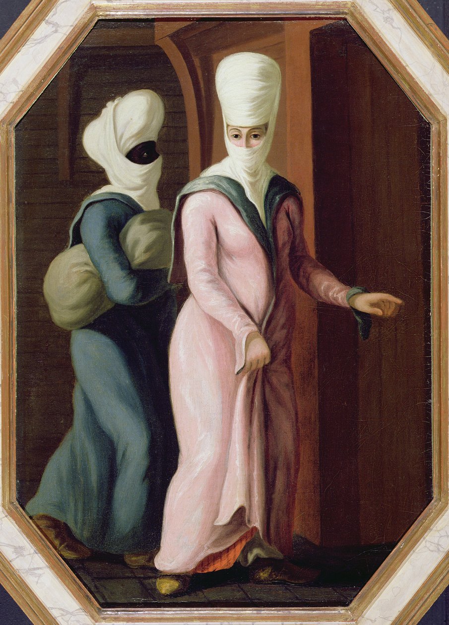 Uma senhora turca que vai com a sua escrava ao banho (óleo sobre tela) de Francis Smith